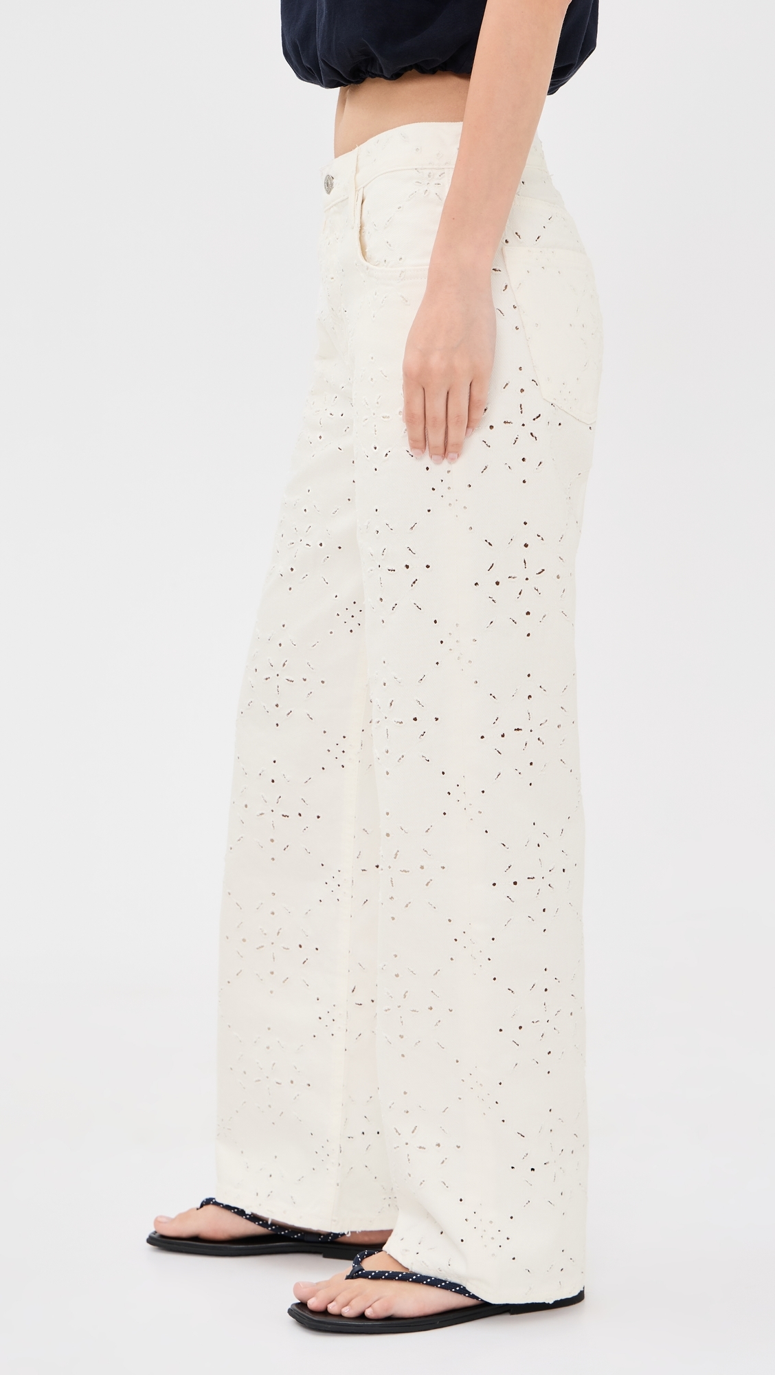 Lindz Straight Jeans Blanc