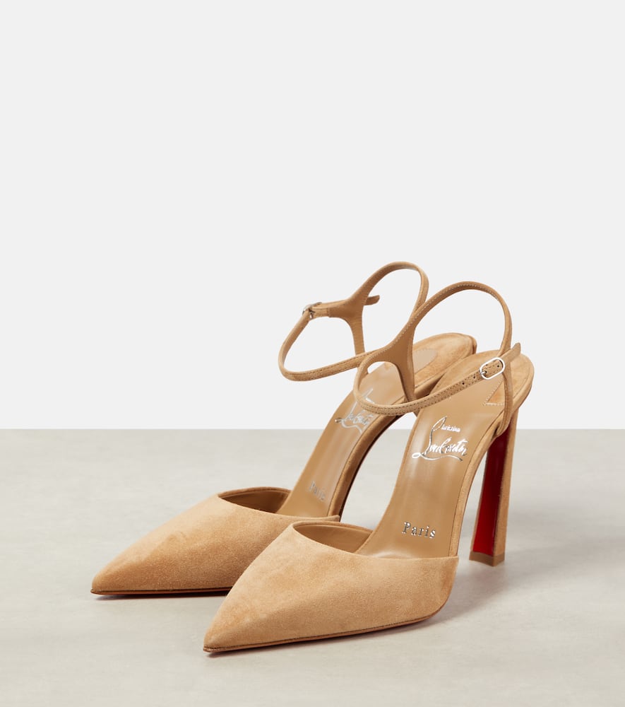 Christian Louboutin Condora Riviera 100 suede slingback pumps