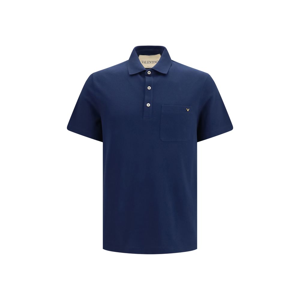 Cotton Piqué Polo Shirt — Navy