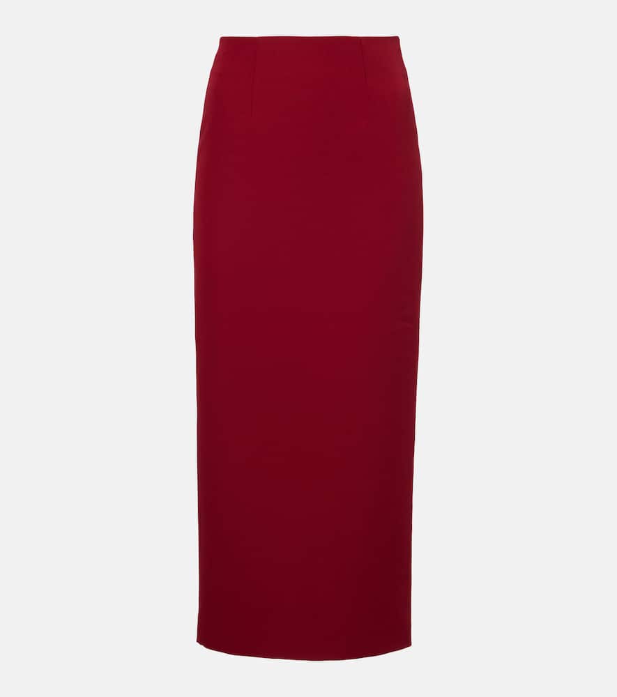 Crêpe pencil skirt