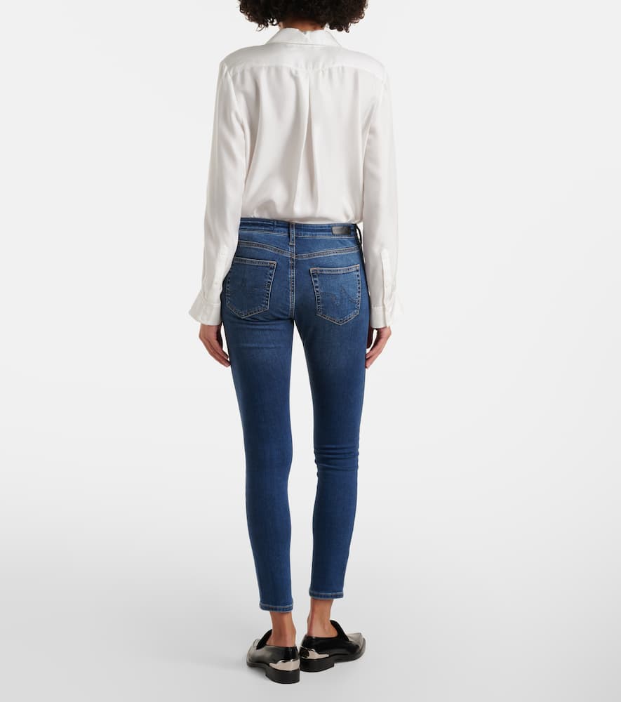 Mid-rise skinny jeans