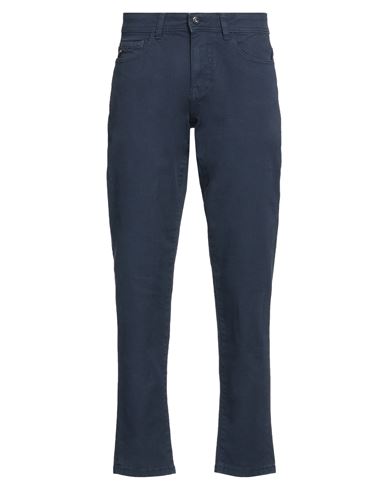 Man Pants Navy Size 28 Cotton, Polyester, Elastane