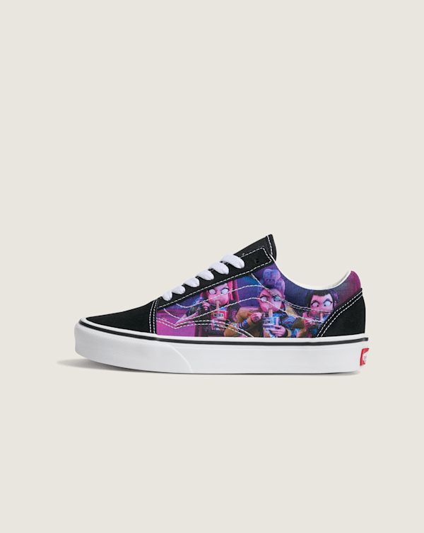 Vans - Youth Old Skool KPop Demon Hunters Shoes 8-14 Years, Black