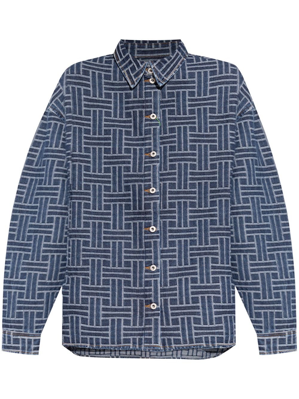 Weave Loose Japanese denim shirt - Blue