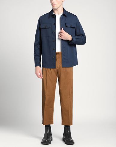 Man Pants Brown Size 34 Cotton, Elastane