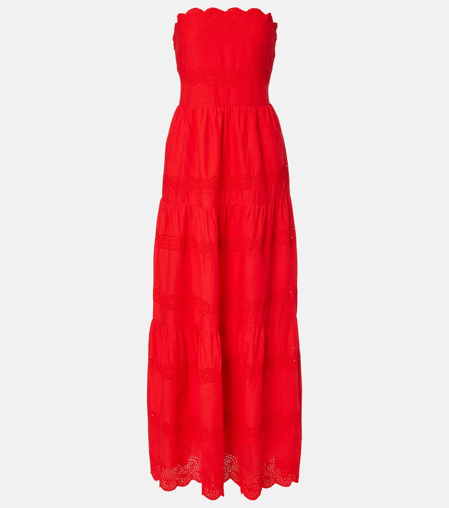 Sophie broderie anglaise cotton maxi dress