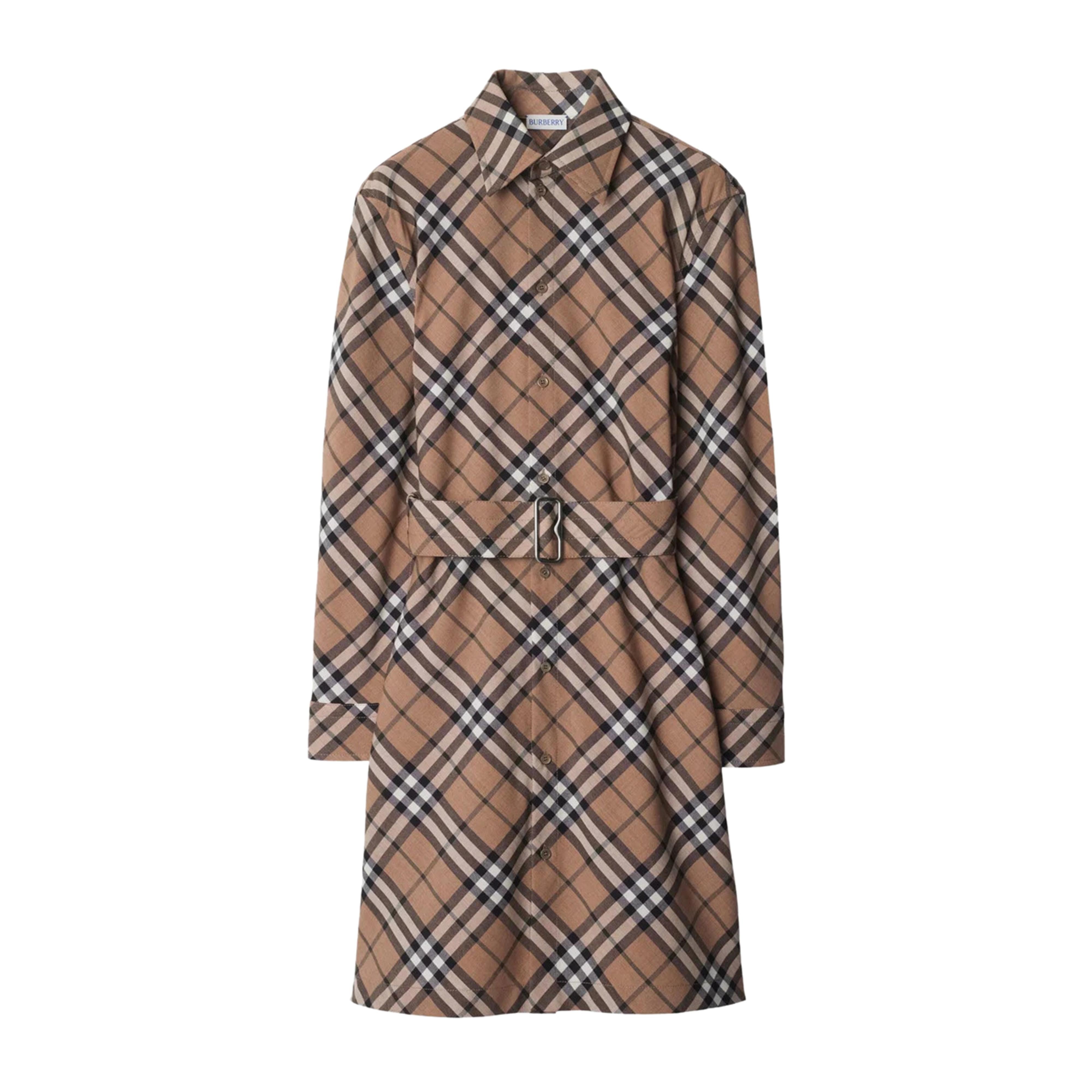 Checked Elegance Mini Dress