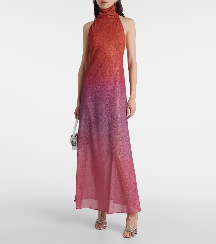 Oséree Lumière lamé maxi dress