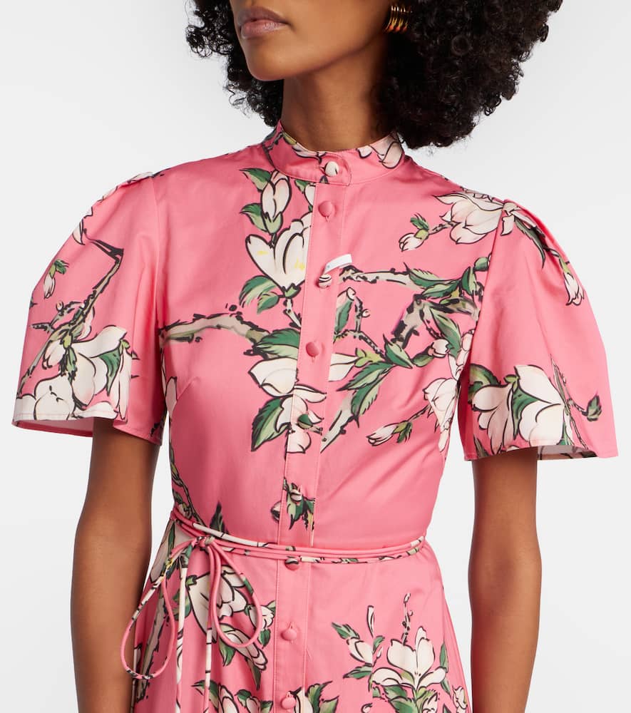 Bianca floral cotton shirt dress