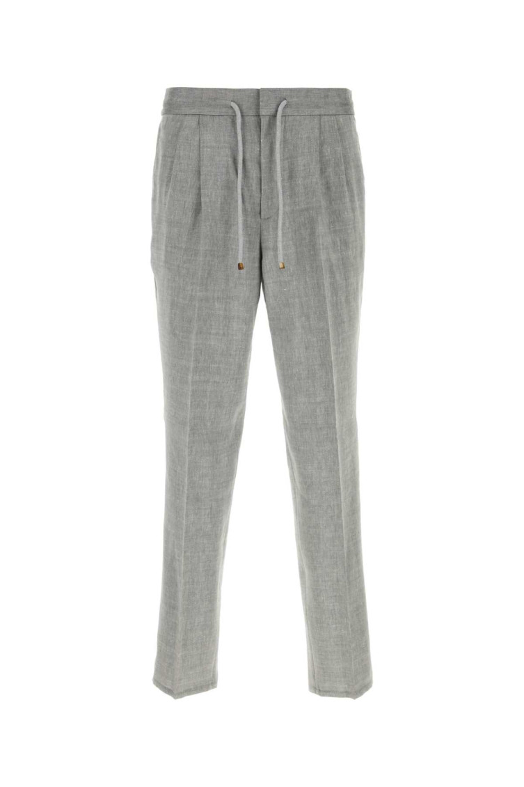 Linen And Virgin Wool Trousers