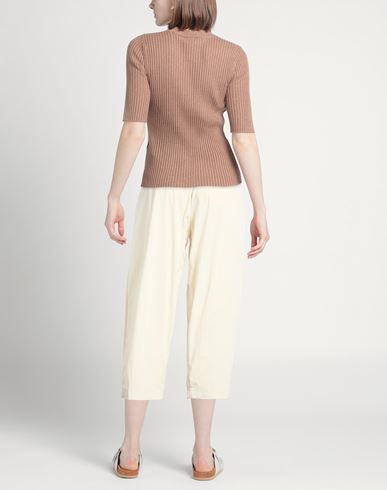 Woman Pants Ivory Size 10 Cotton, Polyamide, Elastane