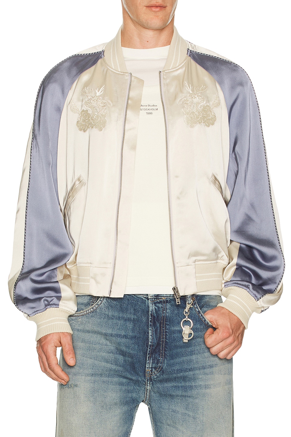 Acne Studios Oskol Dragon Jacket in Light Taupe - Cream. 50 also