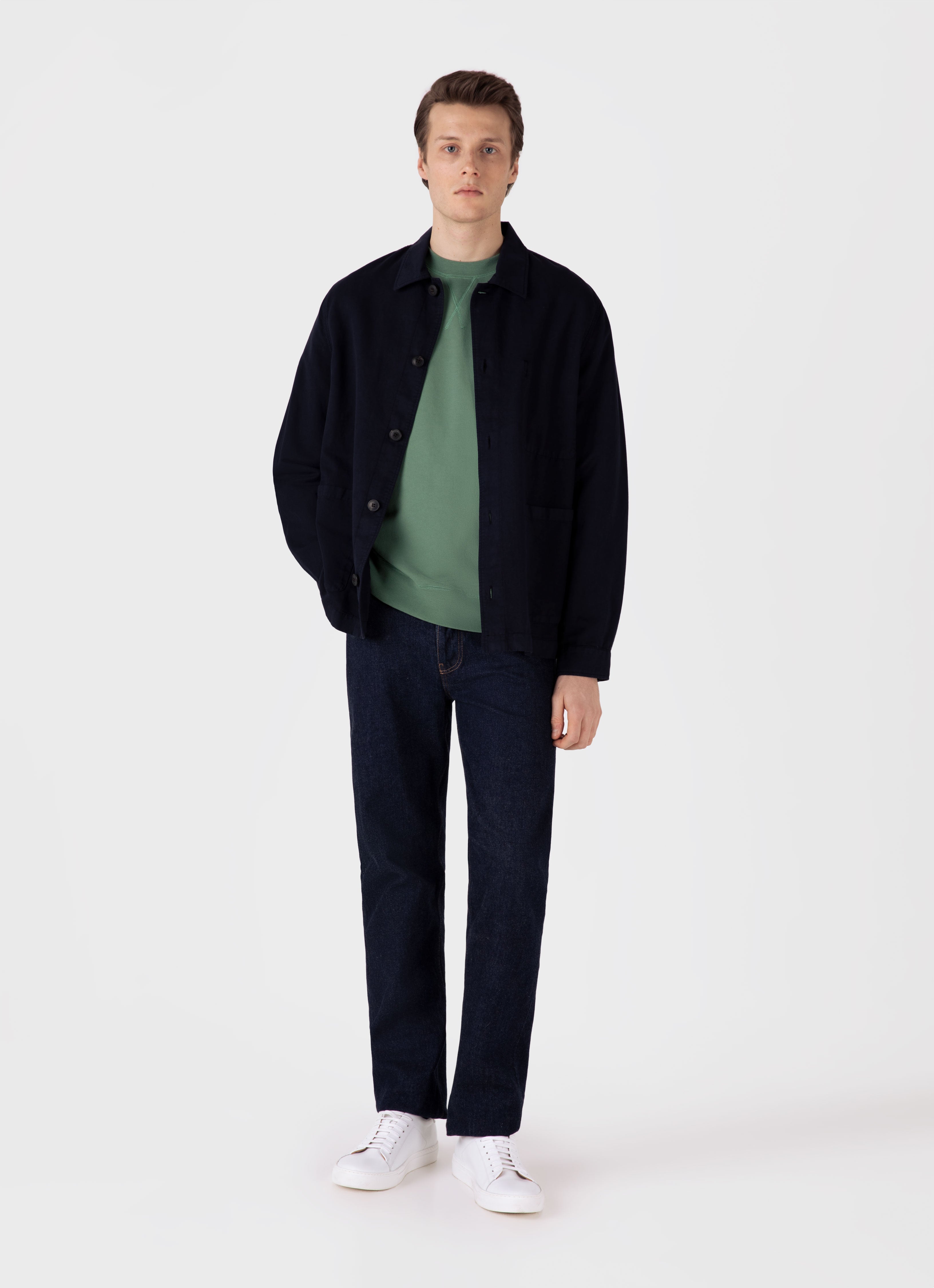 Men's Loopback Sweatshirt in Thyme L