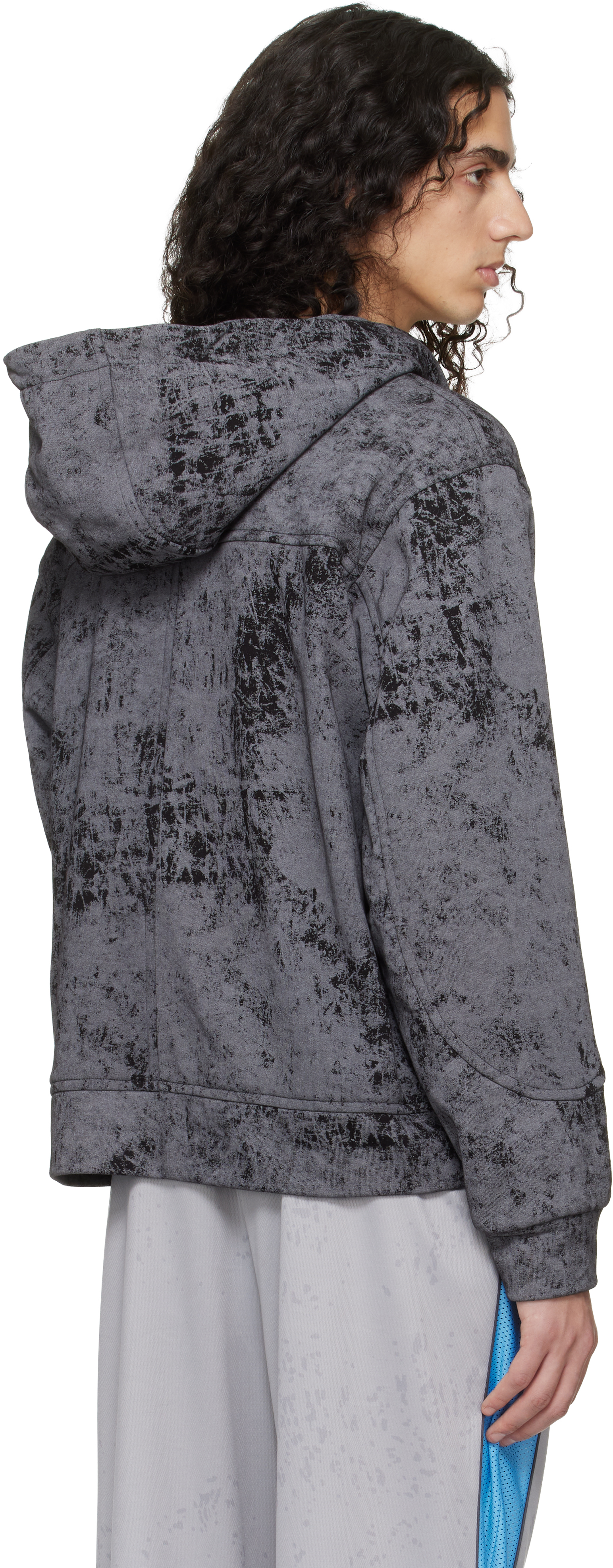 Gray Track Hoodie