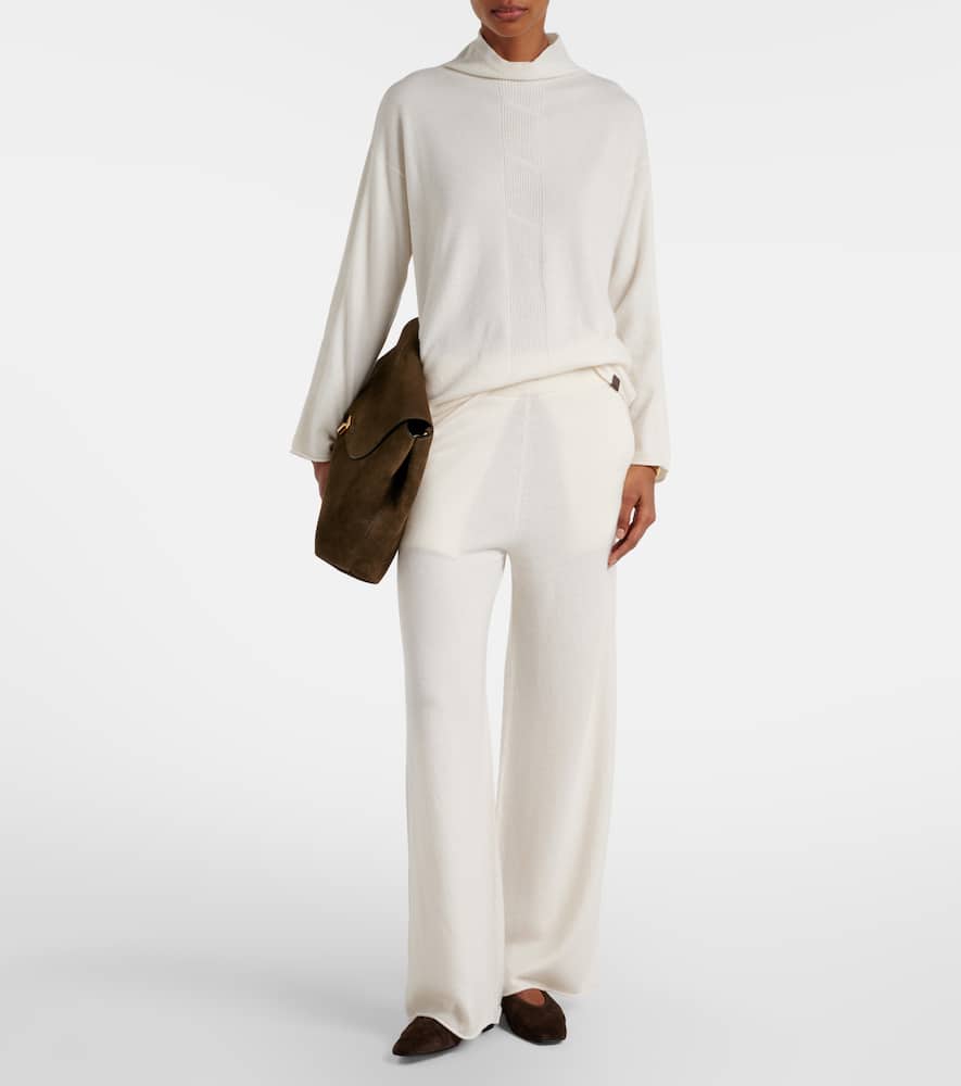 Mxppiega cashmere wide-leg pants