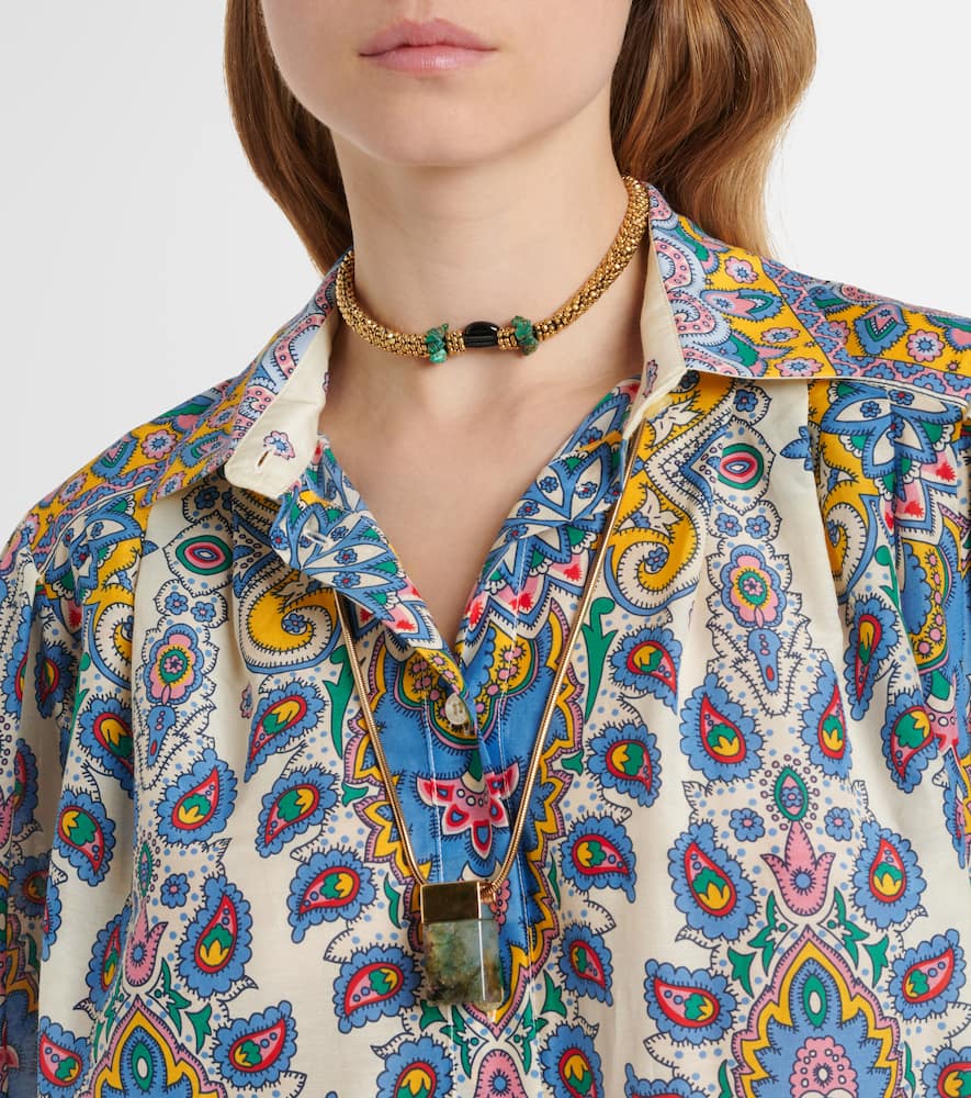 Paisley cotton and silk shirt