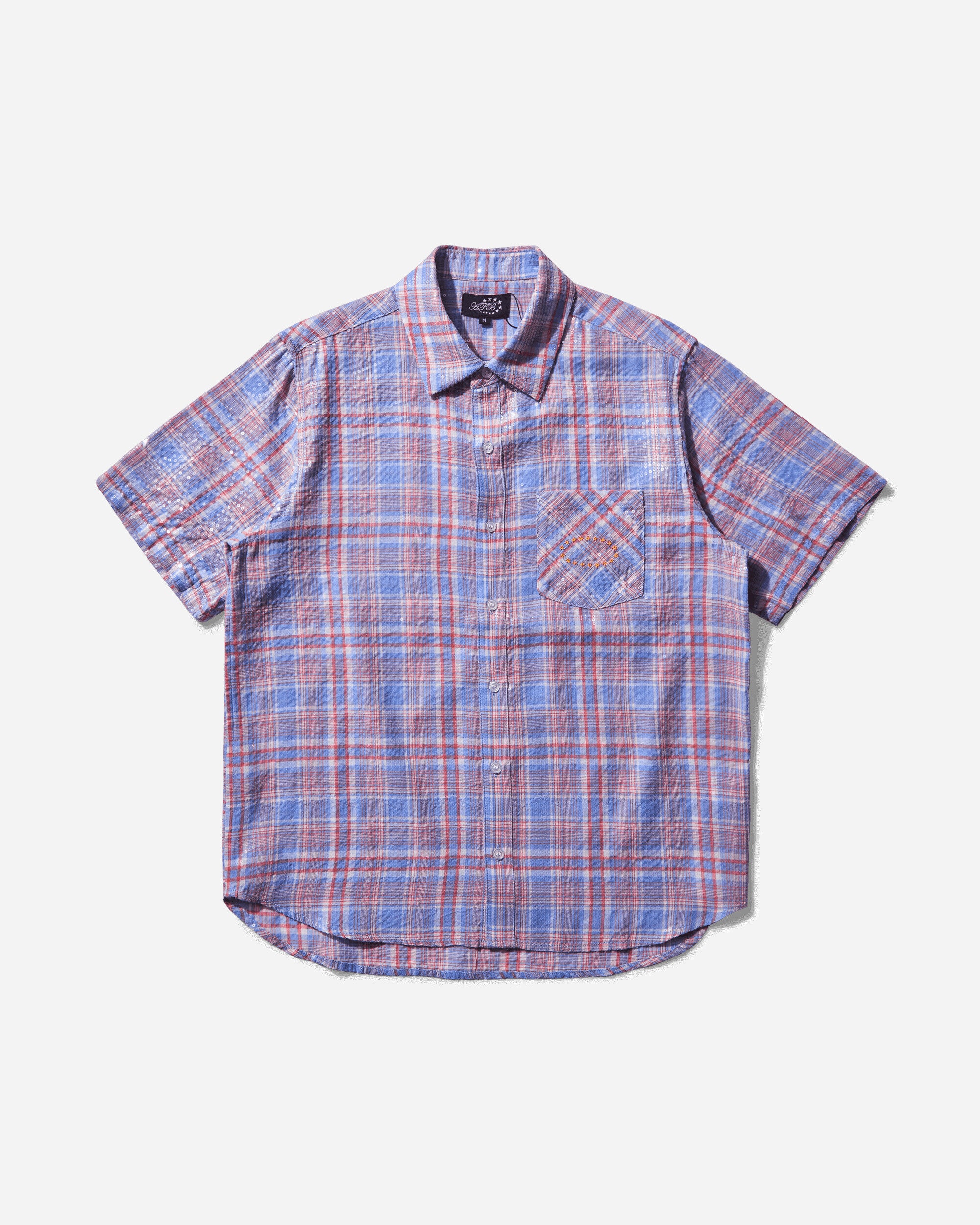 Men s Spangle Shortsleeve Shirt Red