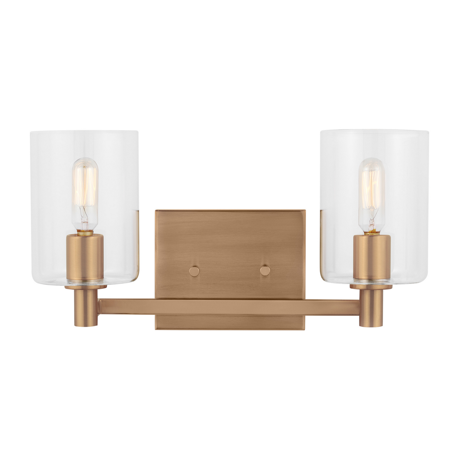 Fullton 2-Light LED Bathroom Vanity Light in Satin Bra