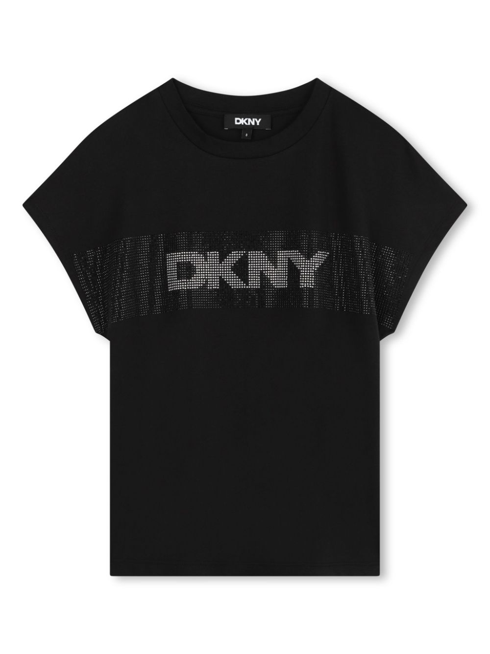 Crystal-embellished cotton T-shirt - Black