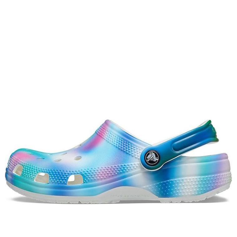 Colorful Beach Unisex Multi-Color White Sandals