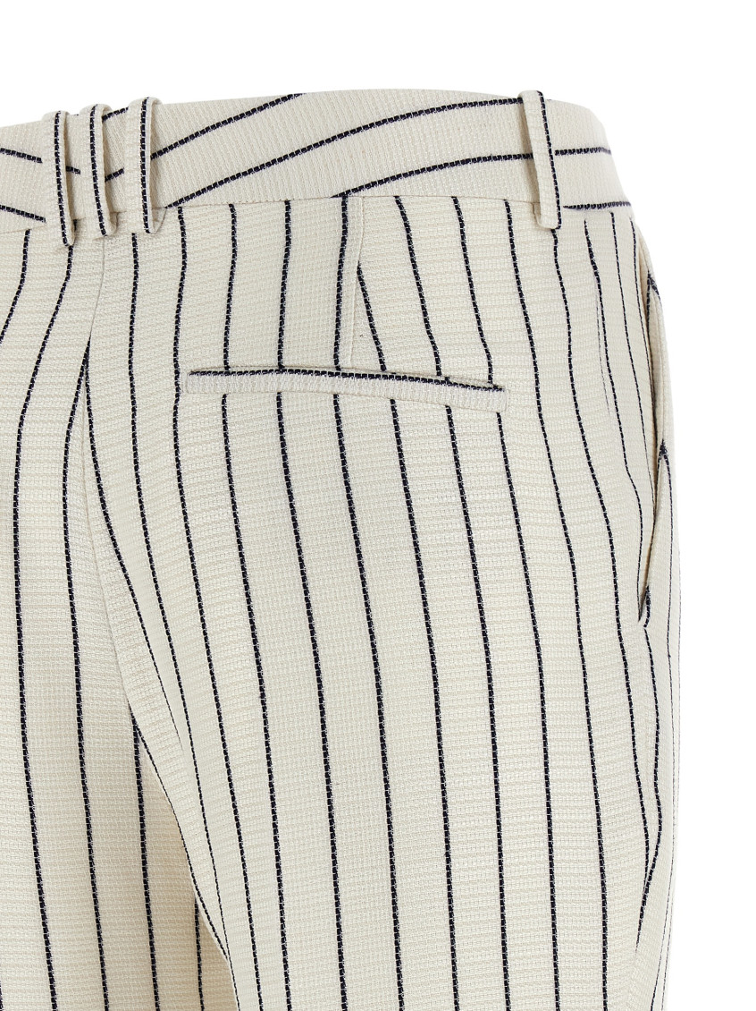 Striped Pants White