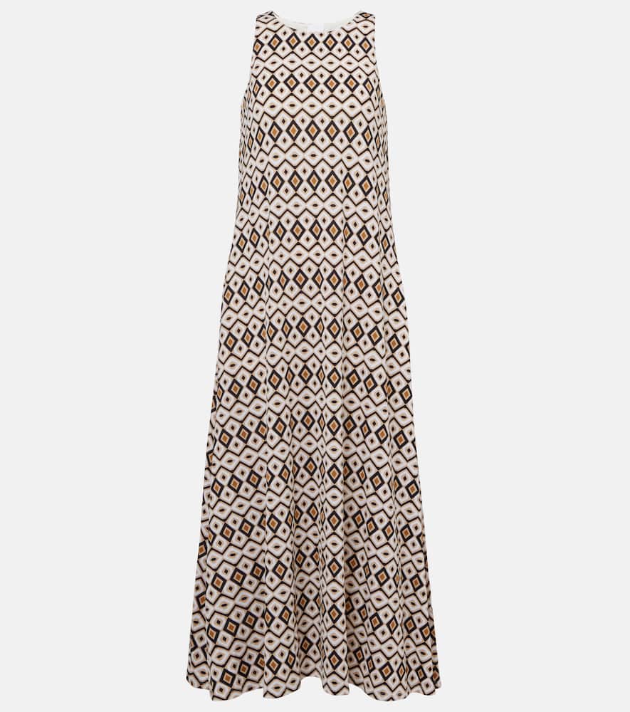 Miki printed maxi dress