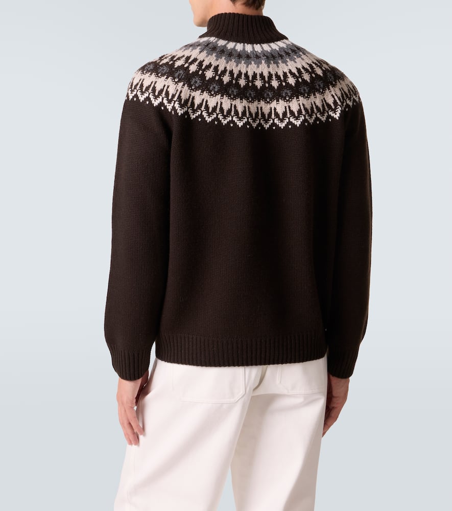Mr Saint Gervais Fair Isle cashmere sweater