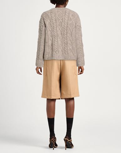 Woman Sweater Taupe Size S Alpaca wool, Cotton, Wool