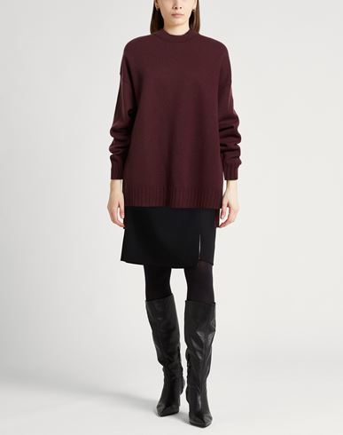 Woman Sweater Burgundy Size 2 Wool