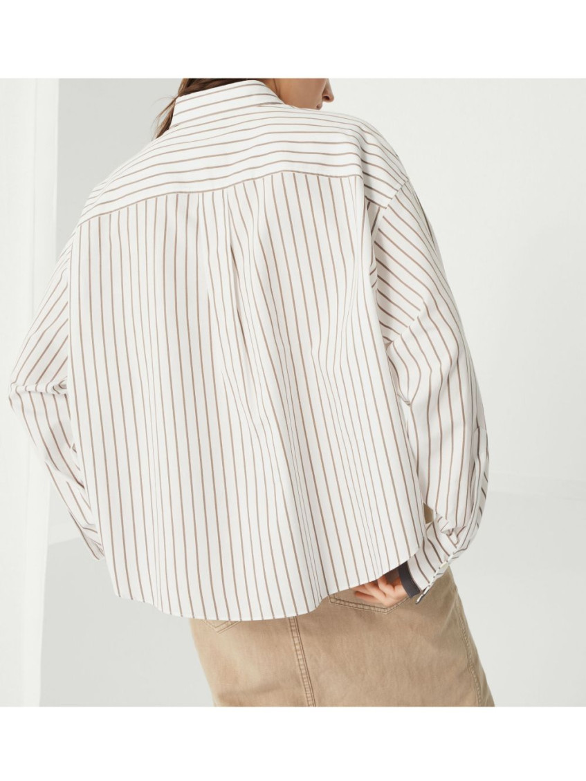 Monili-trim shirt - White