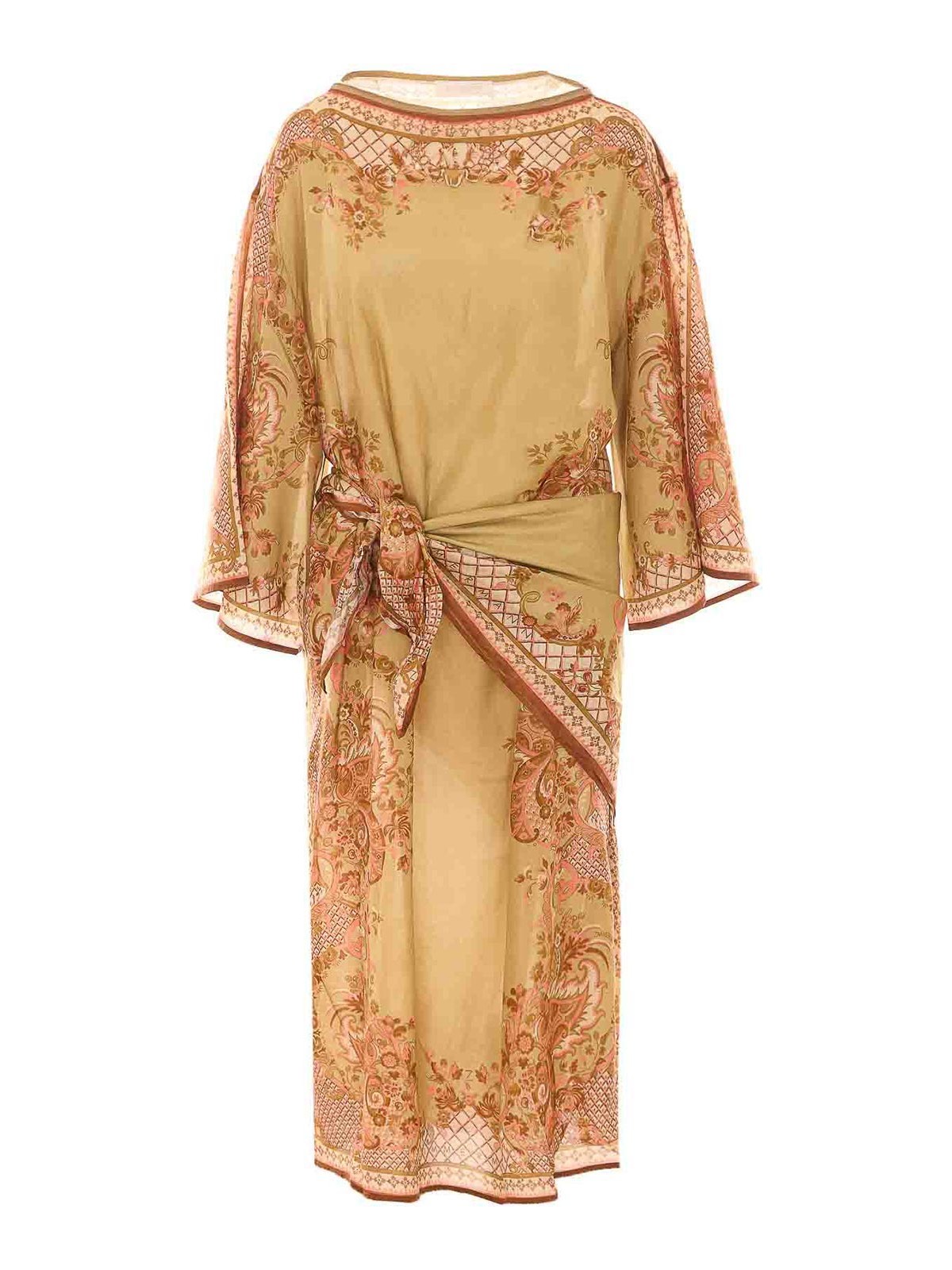 Zimmermann - aster floral kimono sleeve midi dre