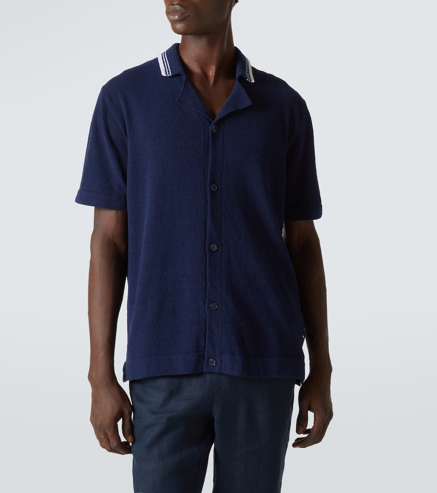 Tiernan cotton-blend bouclé shirt