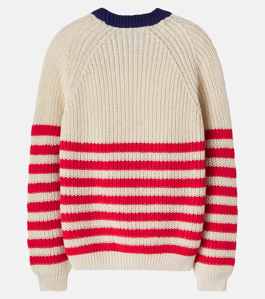 Reed striped cotton sweater