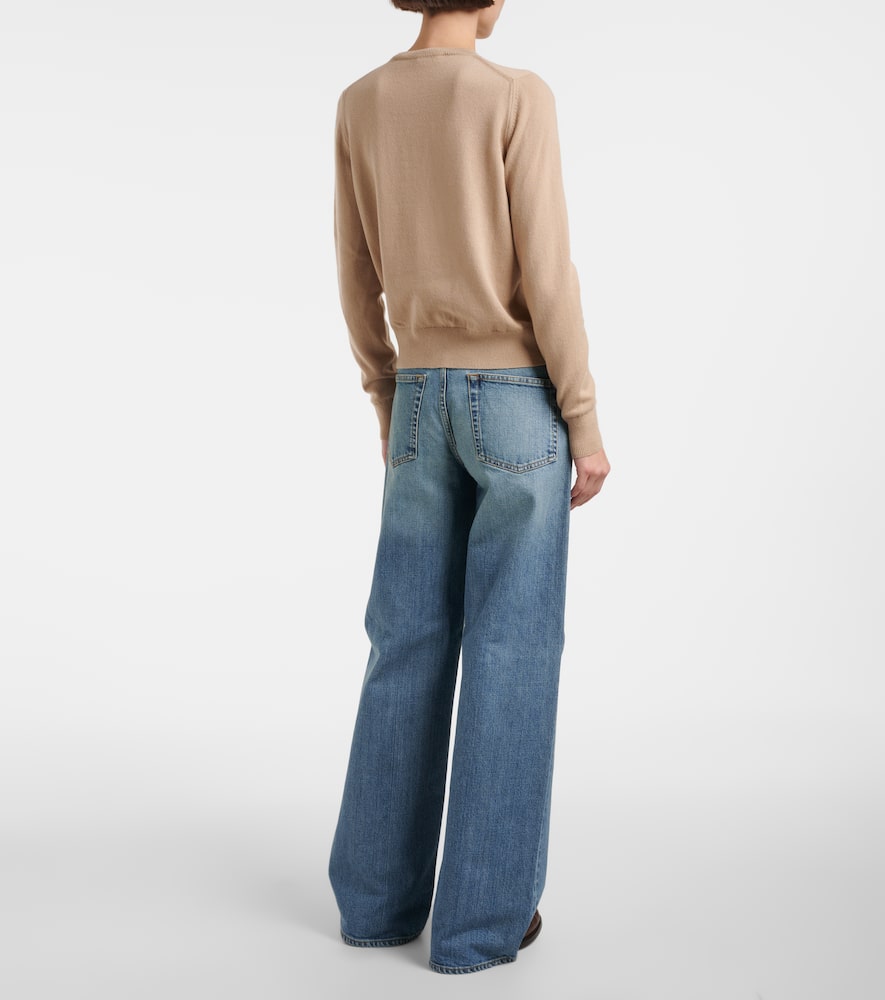 Cable-knit cashmere cardigan