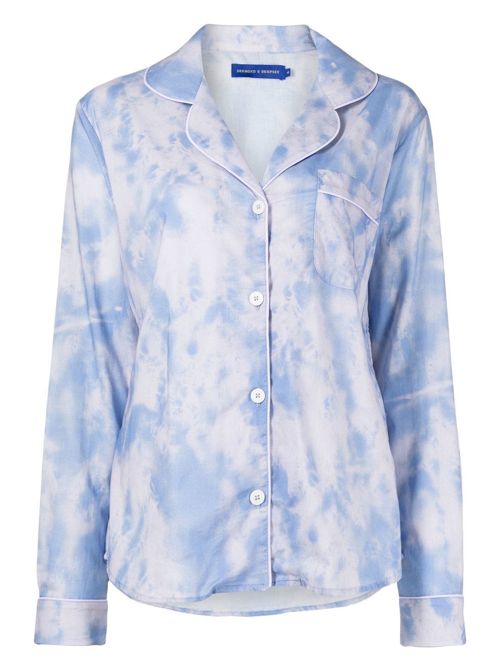 Tie-dye print pajama set - Blue