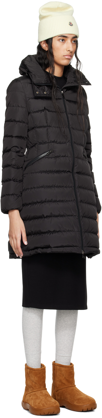 Moncler Black Flammette Down Coat