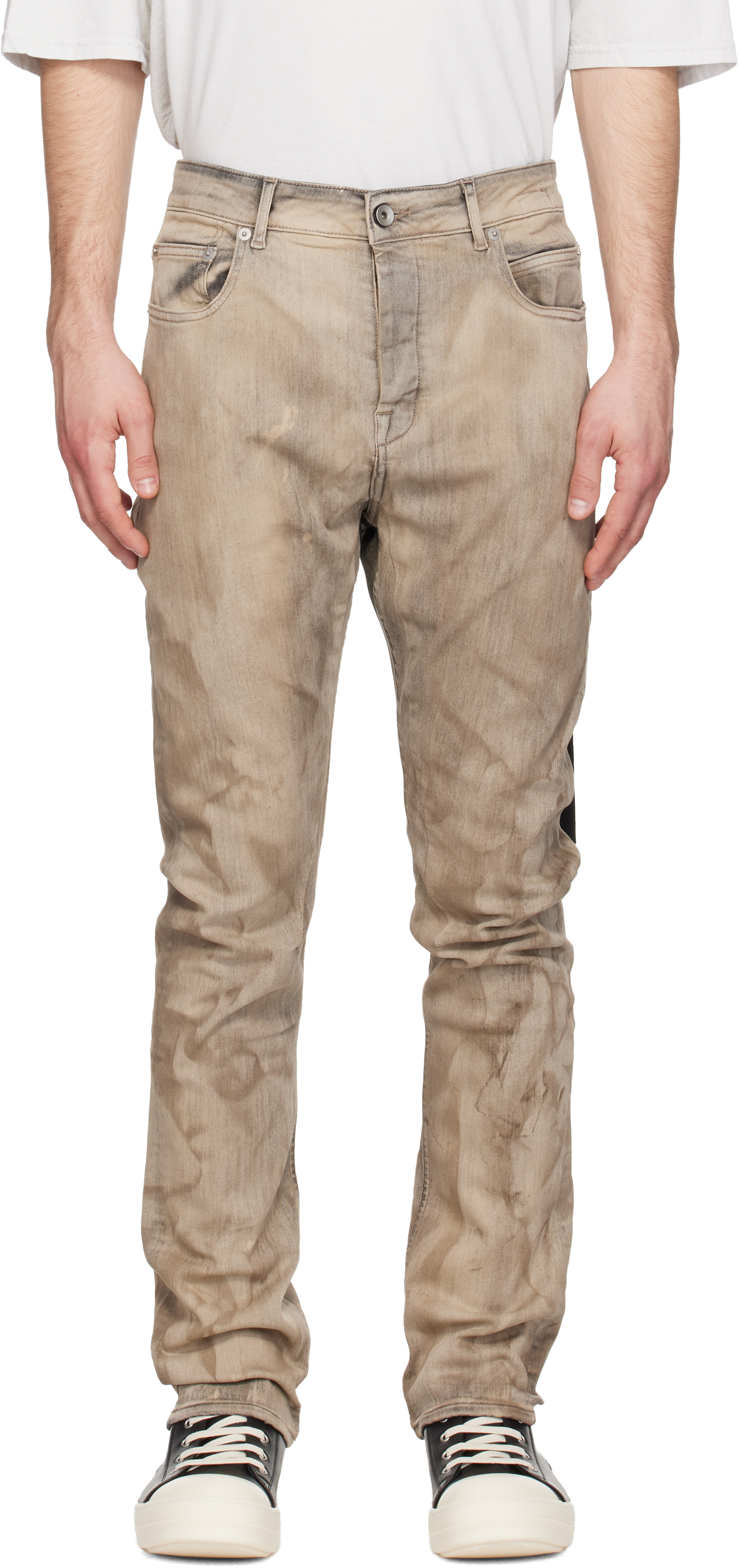 Gray Temple Detroit Cut Jeans