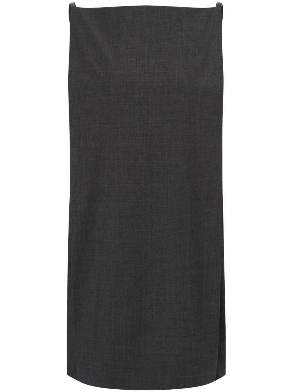 Wide-neck shift dress - Grey
