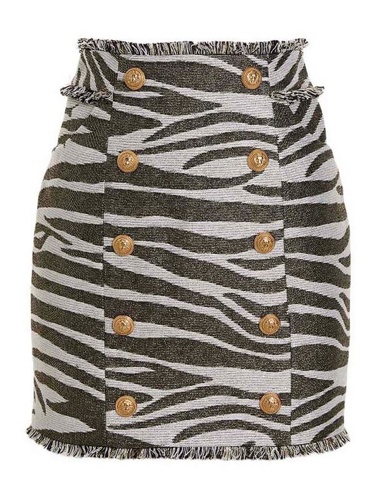 Lurex zebra skirt