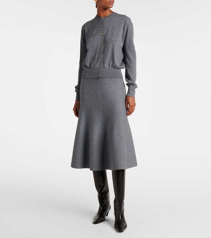 Odil knitted wool-blend midi skirt