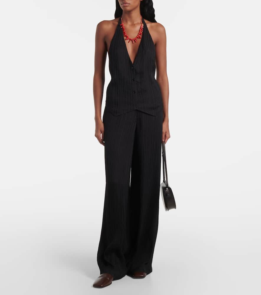 Mawn pleated wide-leg pants