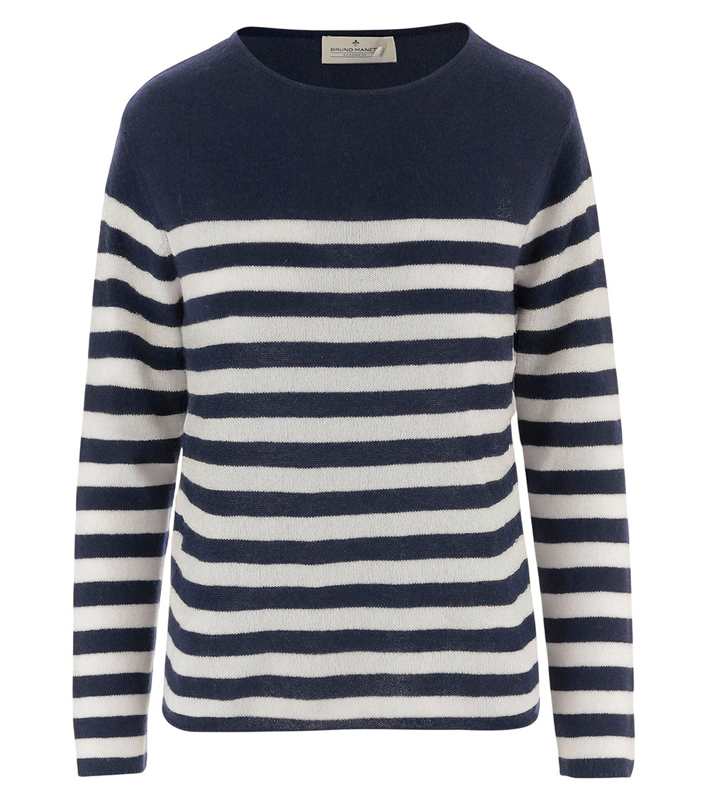 Cashmere Sweater With Striped Pattern