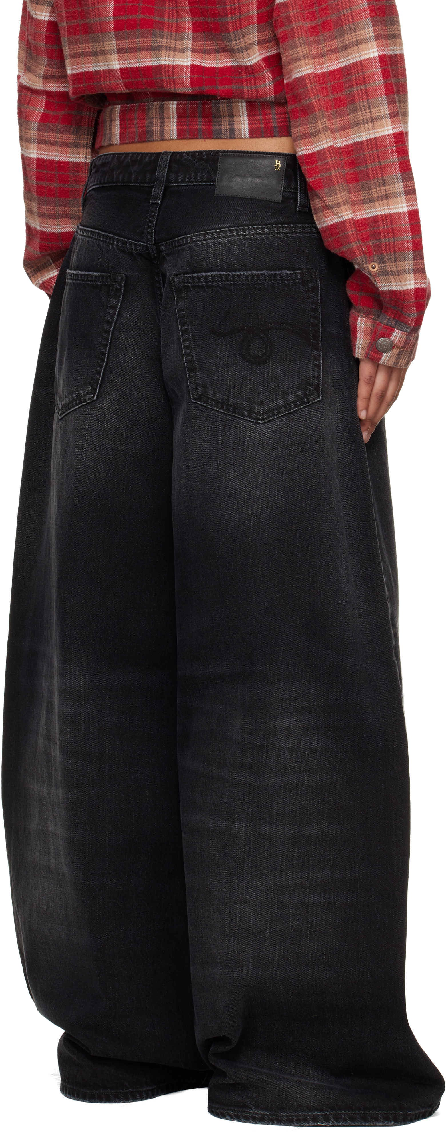 Black Nico Wrap Jeans