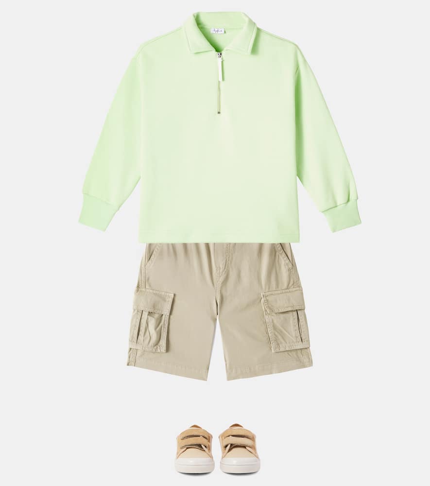 Il Gufo Cotton half-zip sweater