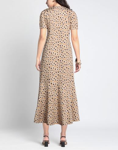Woman Maxi dress Camel Size 4 Cotton, Elastane