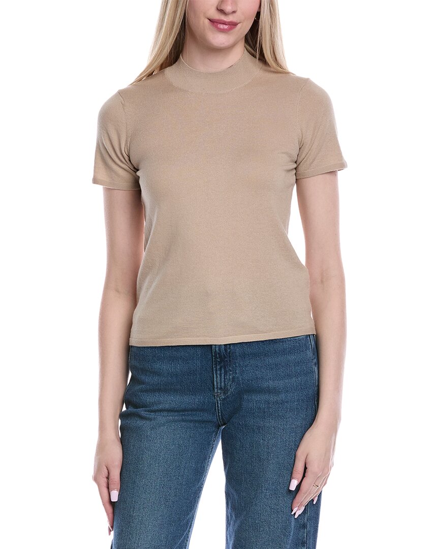 Mock Neck Wool-Blend Sweater