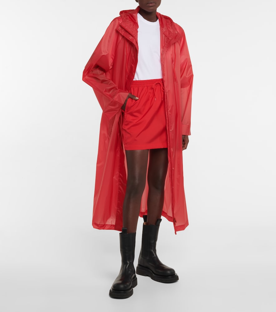 Wardrobe. NYC High-rise drawstring miniskirt