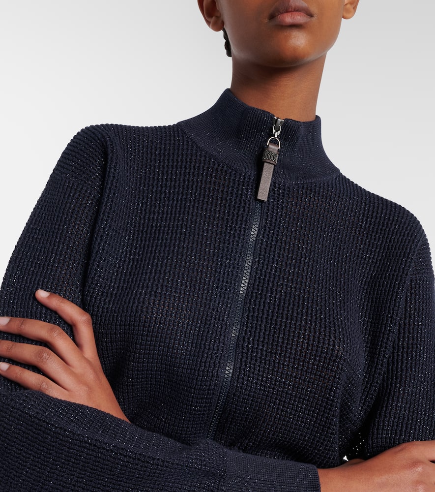 Cotton-blend cardigan