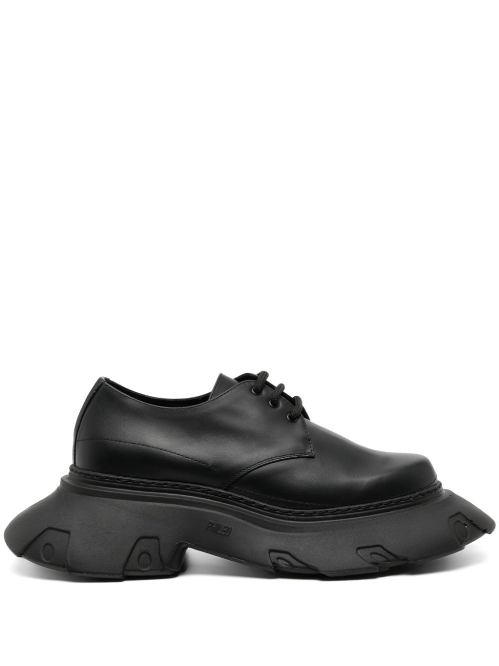 X Phileo leather derby shoes - Black