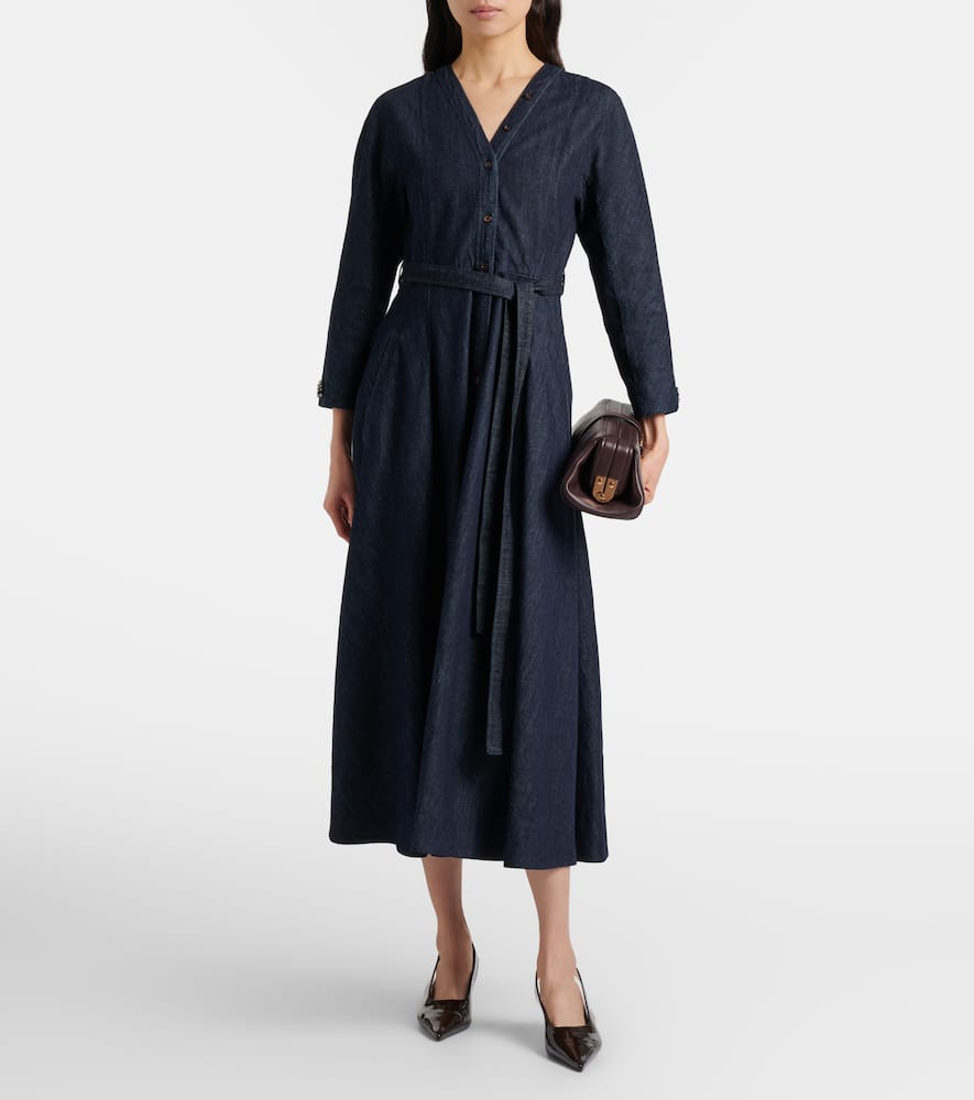Ambra denim wrap dress